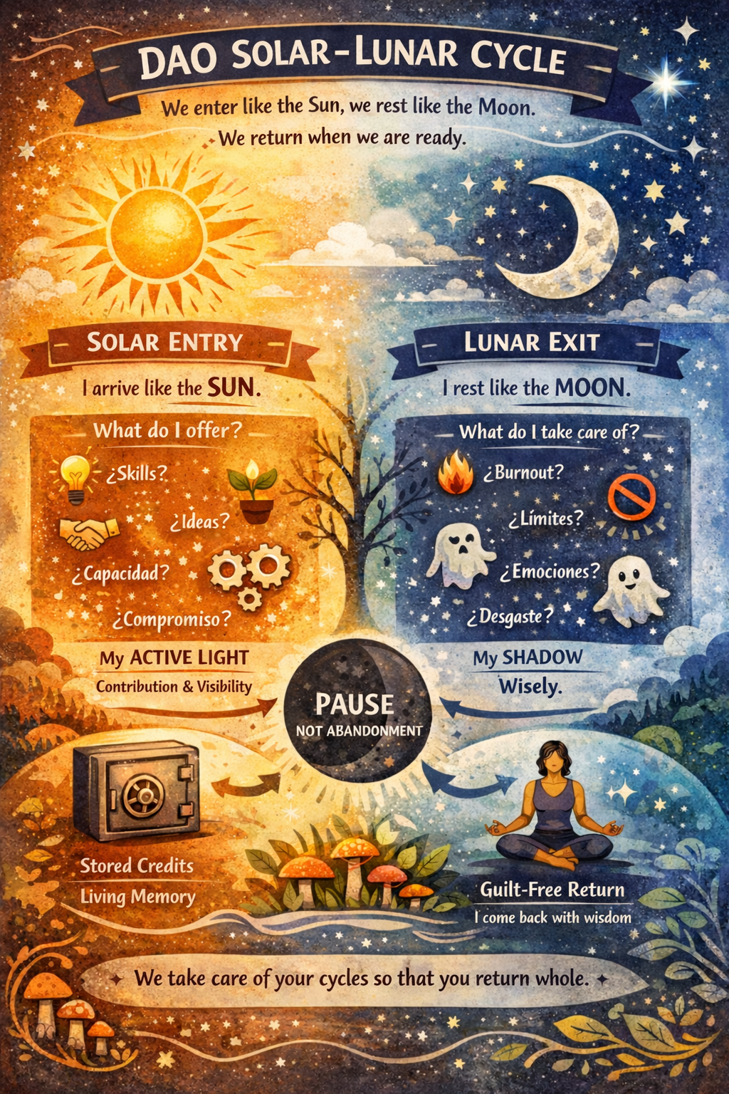 DAO Solar-Lunar Cycle Illustration